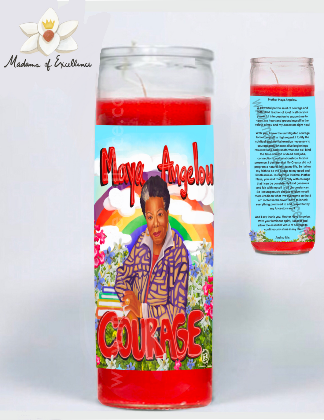 Maya Angelou Courage Prayer Candle